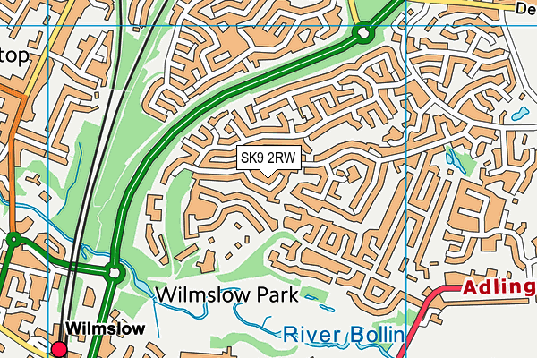 SK9 2RW map - OS VectorMap District (Ordnance Survey)
