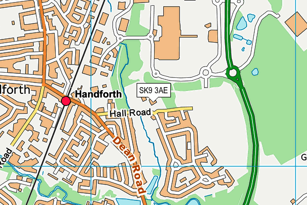 St Benedict's Catholic Primary School map (SK9 3AE) - OS VectorMap District (Ordnance Survey)