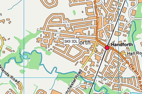 SK9 3DL map - OS VectorMap District (Ordnance Survey)