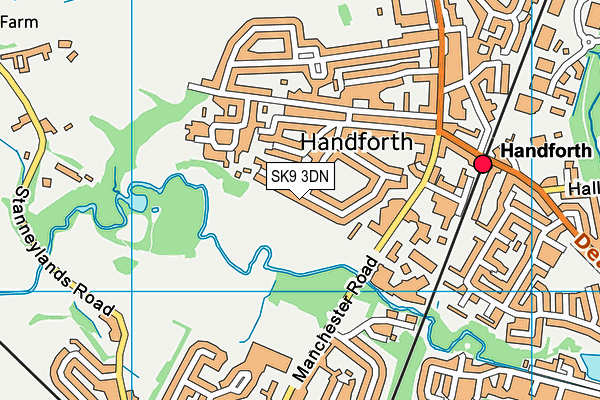 SK9 3DN map - OS VectorMap District (Ordnance Survey)