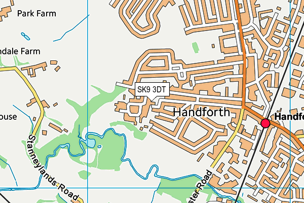 SK9 3DT map - OS VectorMap District (Ordnance Survey)