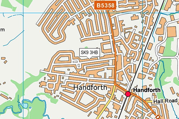 SK9 3HB map - OS VectorMap District (Ordnance Survey)