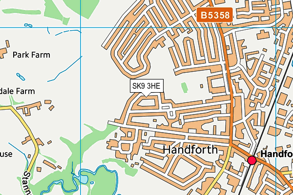 SK9 3HE map - OS VectorMap District (Ordnance Survey)