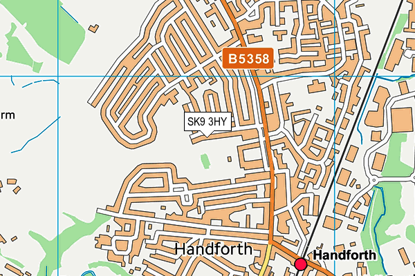 SK9 3HY map - OS VectorMap District (Ordnance Survey)