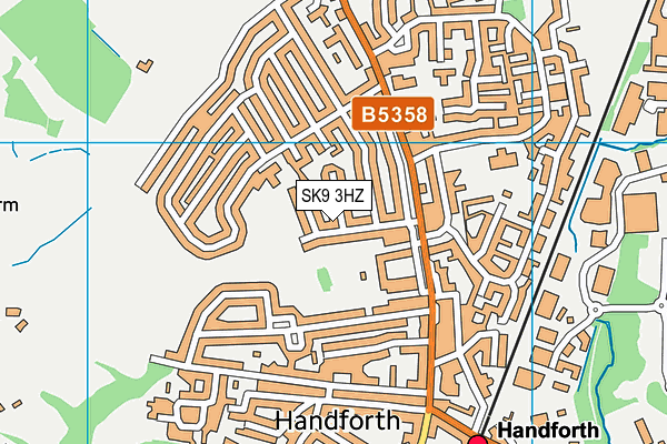 SK9 3HZ map - OS VectorMap District (Ordnance Survey)