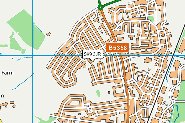 SK9 3JR map - OS VectorMap District (Ordnance Survey)