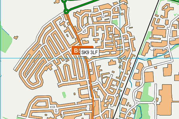 SK9 3LF map - OS VectorMap District (Ordnance Survey)