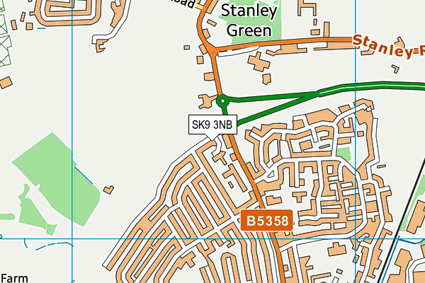 SK9 3NB map - OS VectorMap District (Ordnance Survey)