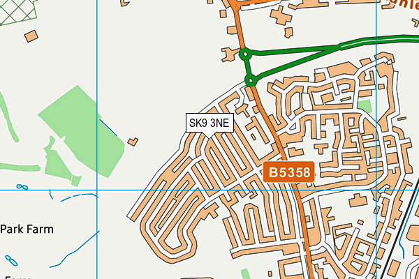 SK9 3NE map - OS VectorMap District (Ordnance Survey)