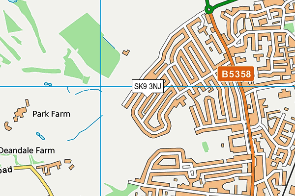 SK9 3NJ map - OS VectorMap District (Ordnance Survey)