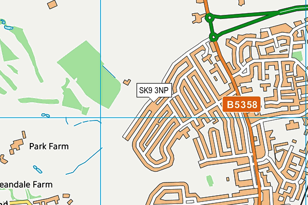 SK9 3NP map - OS VectorMap District (Ordnance Survey)