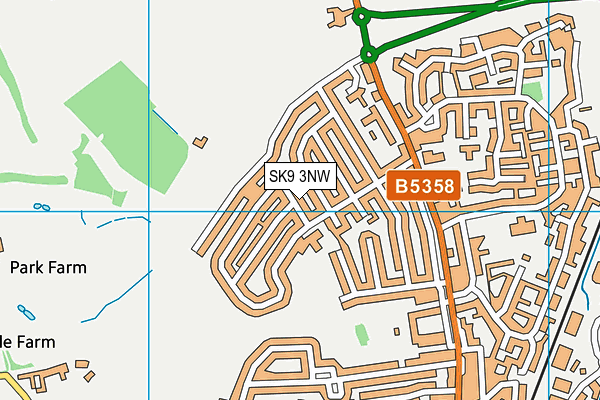 SK9 3NW map - OS VectorMap District (Ordnance Survey)