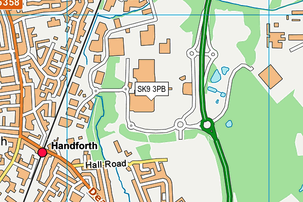 SK9 3PB map - OS VectorMap District (Ordnance Survey)