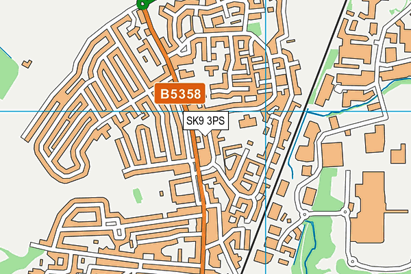 SK9 3PS map - OS VectorMap District (Ordnance Survey)