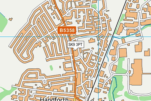 SK9 3PT map - OS VectorMap District (Ordnance Survey)