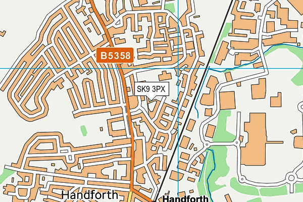 SK9 3PX map - OS VectorMap District (Ordnance Survey)