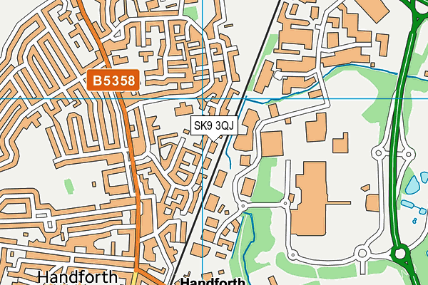 SK9 3QJ map - OS VectorMap District (Ordnance Survey)