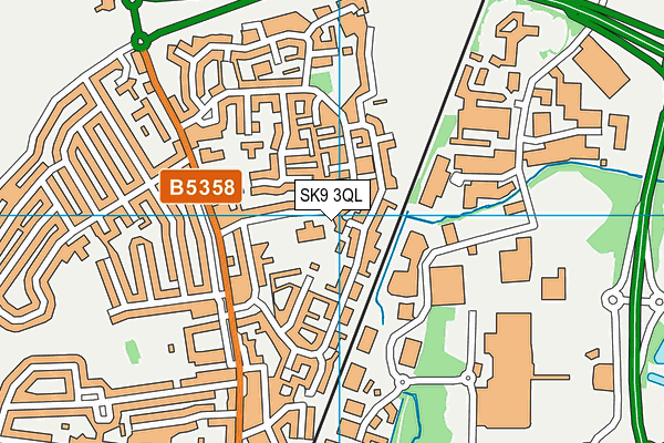 SK9 3QL map - OS VectorMap District (Ordnance Survey)