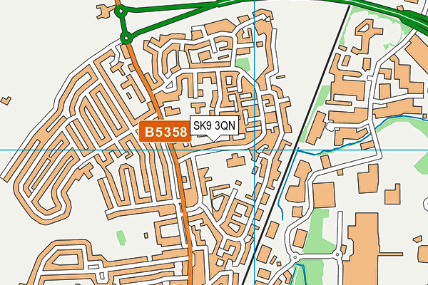 SK9 3QN map - OS VectorMap District (Ordnance Survey)