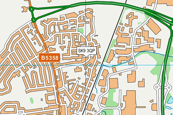 SK9 3QP map - OS VectorMap District (Ordnance Survey)