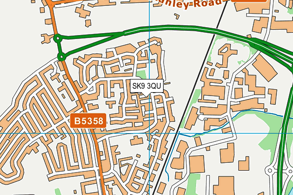 SK9 3QU map - OS VectorMap District (Ordnance Survey)