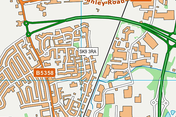 SK9 3RA map - OS VectorMap District (Ordnance Survey)