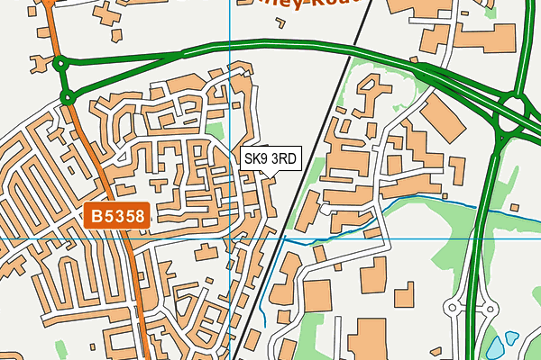 SK9 3RD map - OS VectorMap District (Ordnance Survey)