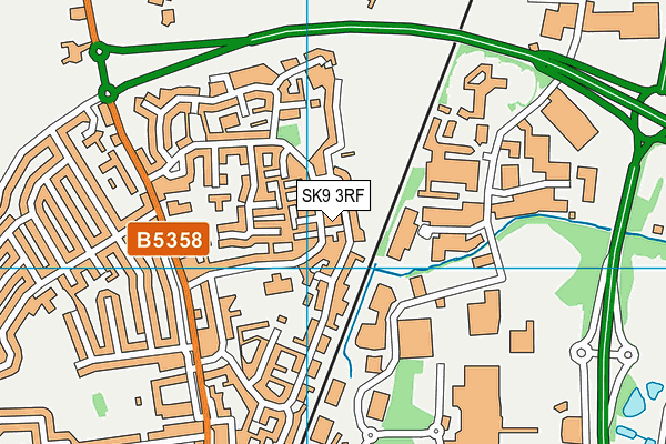 SK9 3RF map - OS VectorMap District (Ordnance Survey)