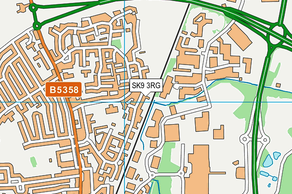 SK9 3RG map - OS VectorMap District (Ordnance Survey)