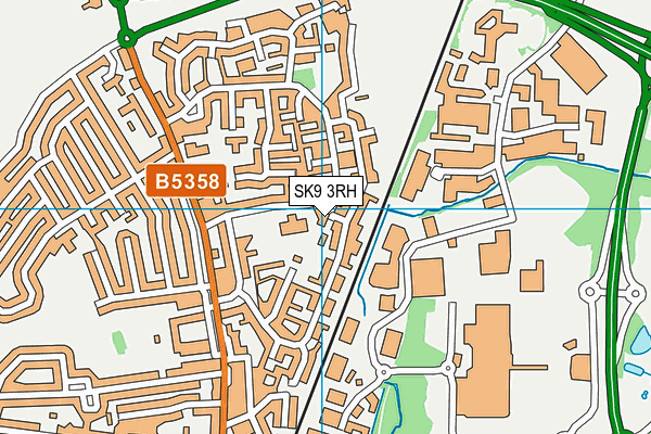SK9 3RH map - OS VectorMap District (Ordnance Survey)