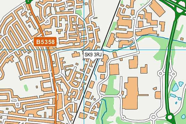 SK9 3RJ map - OS VectorMap District (Ordnance Survey)