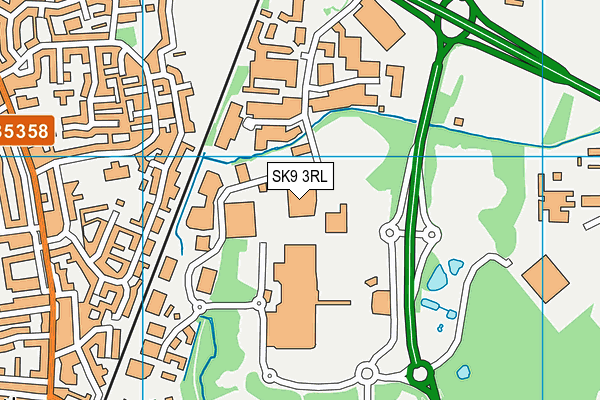 SK9 3RL map - OS VectorMap District (Ordnance Survey)