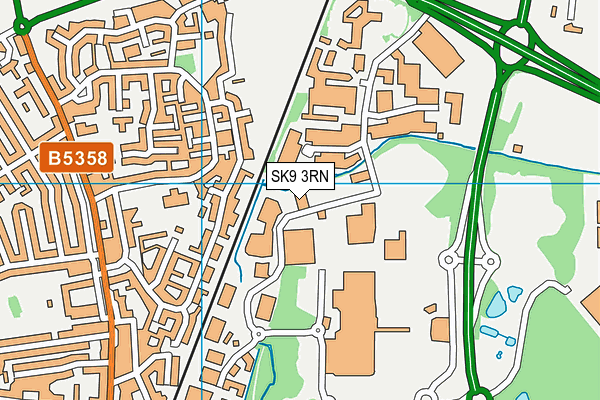 SK9 3RN map - OS VectorMap District (Ordnance Survey)