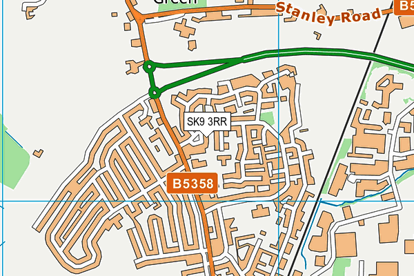SK9 3RR map - OS VectorMap District (Ordnance Survey)