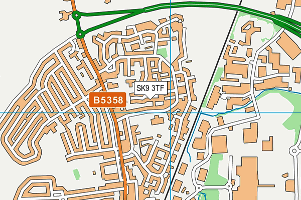 SK9 3TF map - OS VectorMap District (Ordnance Survey)