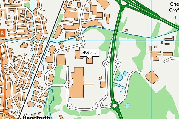 SK9 3TJ map - OS VectorMap District (Ordnance Survey)