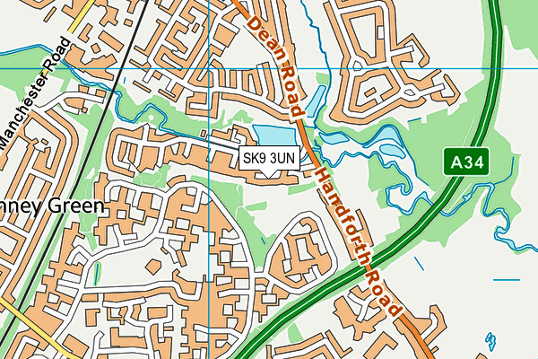 SK9 3UN map - OS VectorMap District (Ordnance Survey)