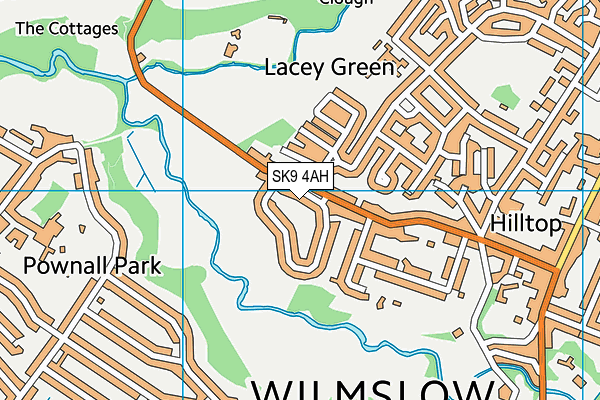 SK9 4AH map - OS VectorMap District (Ordnance Survey)