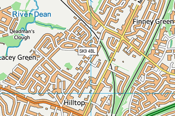 SK9 4BL map - OS VectorMap District (Ordnance Survey)