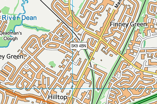 SK9 4BN map - OS VectorMap District (Ordnance Survey)