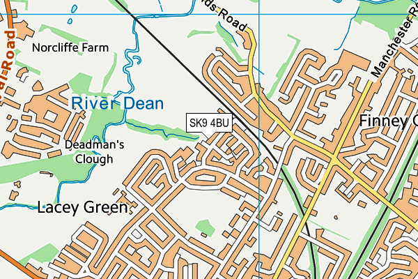 Lacey Green Pavilion map (SK9 4BU) - OS VectorMap District (Ordnance Survey)