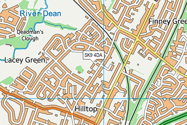 SK9 4DA map - OS VectorMap District (Ordnance Survey)