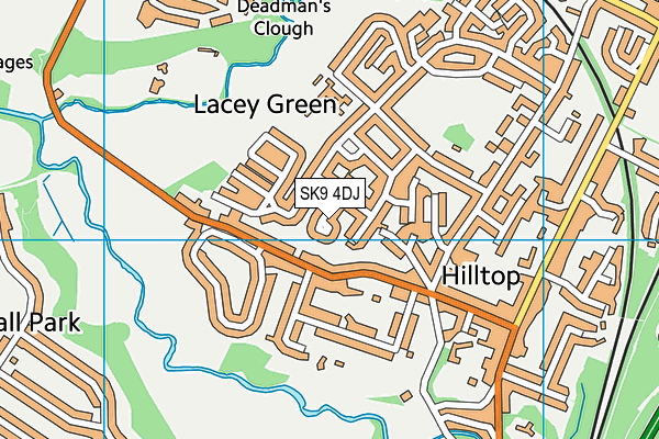 SK9 4DJ map - OS VectorMap District (Ordnance Survey)