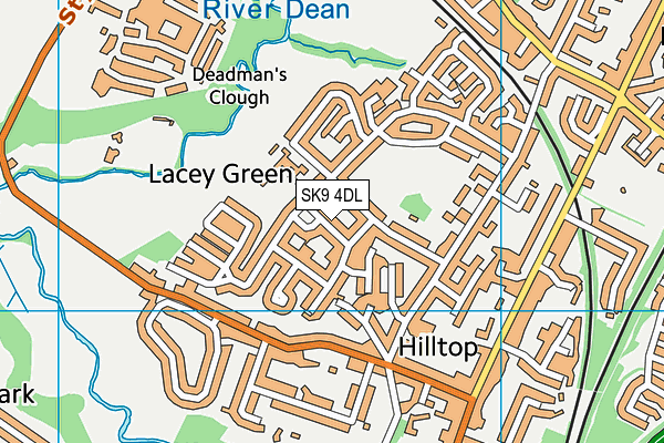 SK9 4DL map - OS VectorMap District (Ordnance Survey)