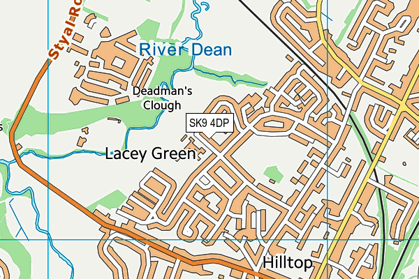 Lacey Green Primary Academy map (SK9 4DP) - OS VectorMap District (Ordnance Survey)