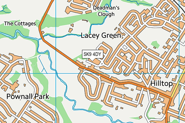 SK9 4DY map - OS VectorMap District (Ordnance Survey)