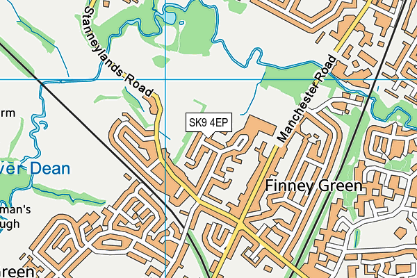 SK9 4EP map - OS VectorMap District (Ordnance Survey)