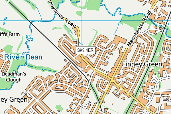 SK9 4ER map - OS VectorMap District (Ordnance Survey)