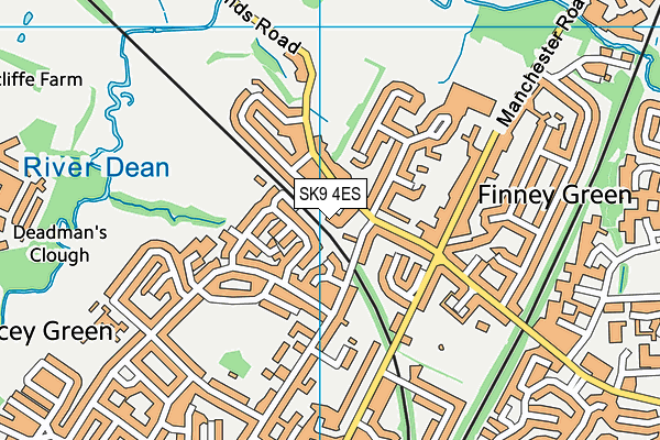 SK9 4ES map - OS VectorMap District (Ordnance Survey)