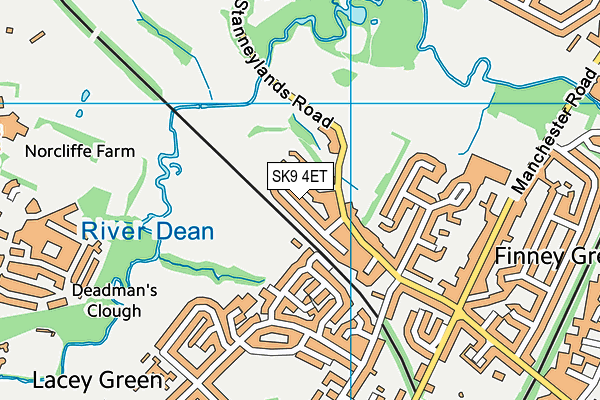 SK9 4ET map - OS VectorMap District (Ordnance Survey)